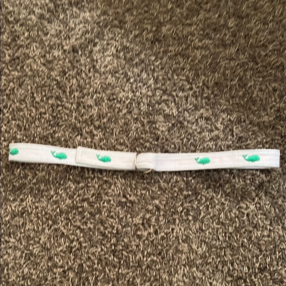 Embroidered whale belt
